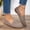 Gray, variant on KIJBLAE Women's Plus Size Mesh Low Cut Slip On Flats, Breathable Soft Sole Comfortable Casual Shoes Spring Summer Black 43
