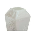 thumbnail image 6 of Decmode Contemporary 18 inch geometric cut white glass vase, White, 6 of 9