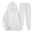 thumbnail image 7 of XXWXYD Girls Boys Velvet 𝖳racksuit Hooded Sweatshirt Jogger Sweatpants Teenagers Kids 2-Piece Warm Athletic Sweatsuits Sets Fall Winter Clothing Cozy Comfortable Sports Outfit, 7 of 7