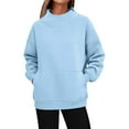 thumbnail image 3 of Womens Oversized Sweatshirts Turtleneck Pullover Long Sleeve Hoodies Tops Fall Fashion Outfits 2025 Clothes, 3 of 5