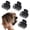 1 Count (Pack of 4) Black, variant on Mr.lake Hair Clips Small Claw Clips for Thin Short Hair 4 Pack Double Row Teeth 1.6" Medium Matte Non-slip Accessories for Women - Black