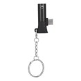 thumbnail image 1 of Adaptador 2 en 1 Ormromra Convertidor de Puerto de carga tipo C para auriculares 3,5 mm Negro, 1 of 8
