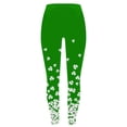 thumbnail image 6 of QATAINLAV St Patricks Day Leggings for Women High Waisted Casual Shamrock Yoga Pants Irish Green Graphic Soft Stretchy Tights Green M, 6 of 7