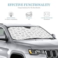 thumbnail image 3 of Fuzoiu Snowflake Minimalist Print Car Windshield Sunshade,Foldable Reflective Sun Visor,Windshield Sun Shade,UV Rays Sun Visor Shade,Auto Front Sun Shield Shade-Medium, 3 of 8