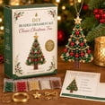 thumbnail image 4 of DIY Beaded Christmas Tree Ornament Kit, Classic Christmas Tree, Green Red Gold with Star Top, Single Kit, 4 of 4