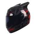 thumbnail image 3 of Casco de bicicleta de calle de motocicleta de cara completa ligero compacto de moda para adultos, 3 of 3