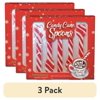 (3 pack) R.L. Albert & Son Candy Cane Peppermint Spoons, 5-Count