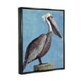 thumbnail image 3 of Stupell Industries Blue Pelican Portrait Animals & Insects Painting Black Floater Framed Art Print Wall Art, 17 x 21, 3 of 9