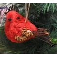 thumbnail image 2 of Red Cardinal Sisal Bird Ornaments Christmas Tree Decorations - Set of 2, 2 of 4