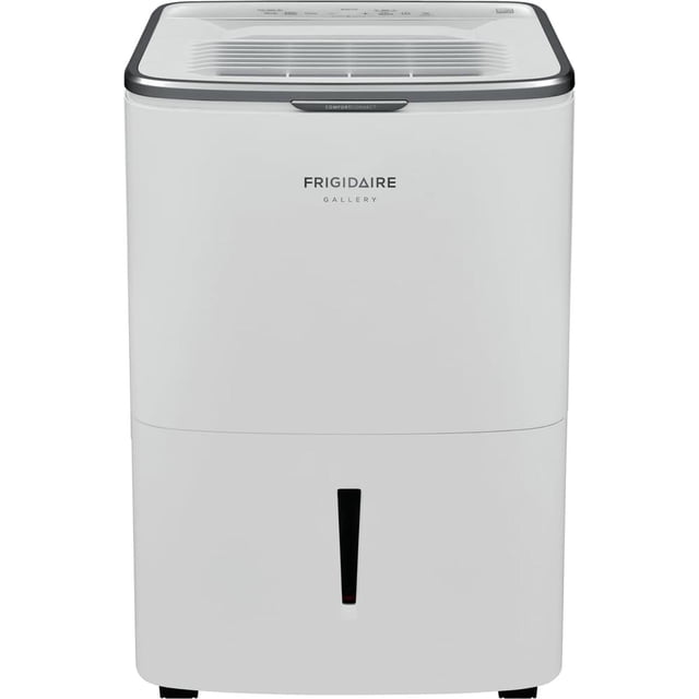 Deshumidificador Frigidaire Wi-Fi Blanco de 50 Pintas con Drenaje Continuo para Habitaciones Grandes