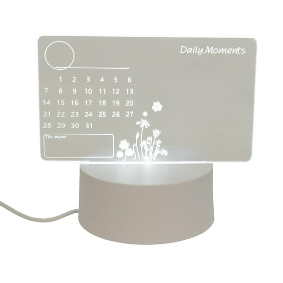 Perfect Solutions Calendrier Usb À Lumière Del Avec Marqueur Effaçable À Sec