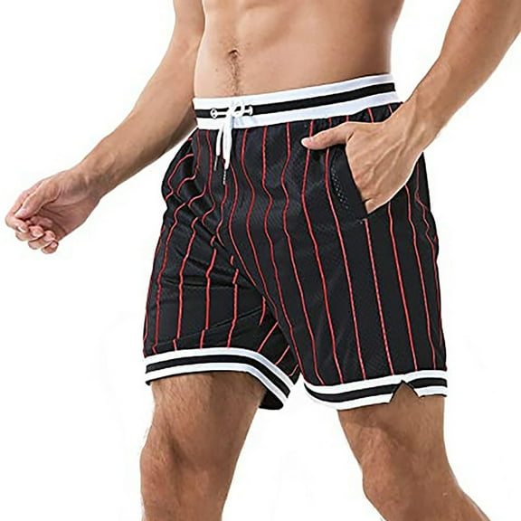 Sngxgn Men's Shorts Casual Classic Fit Stylish Elastic Waist Summer Beach Shorts with Pockets Sport Shorts(Coffee,M)