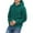 Dark Green, variant on yuCgh Men's Fuzzy Fleece Hoodie, Oversized Cozy Warm Hooded Sweatshirt with Pocket, Winter Outerwear Pullover for Cold Weather Comfort and Style,Black L