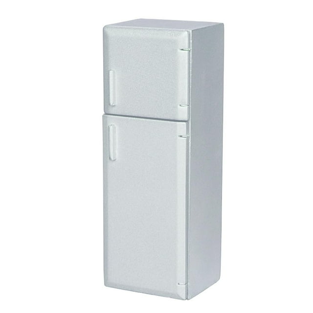 1/12 Scale Wooden Fridge Refrigerator Dollhouse Miniature Mini Modern Furniture