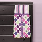 Baby Boom Diaper Stacker, Pink Mosaic