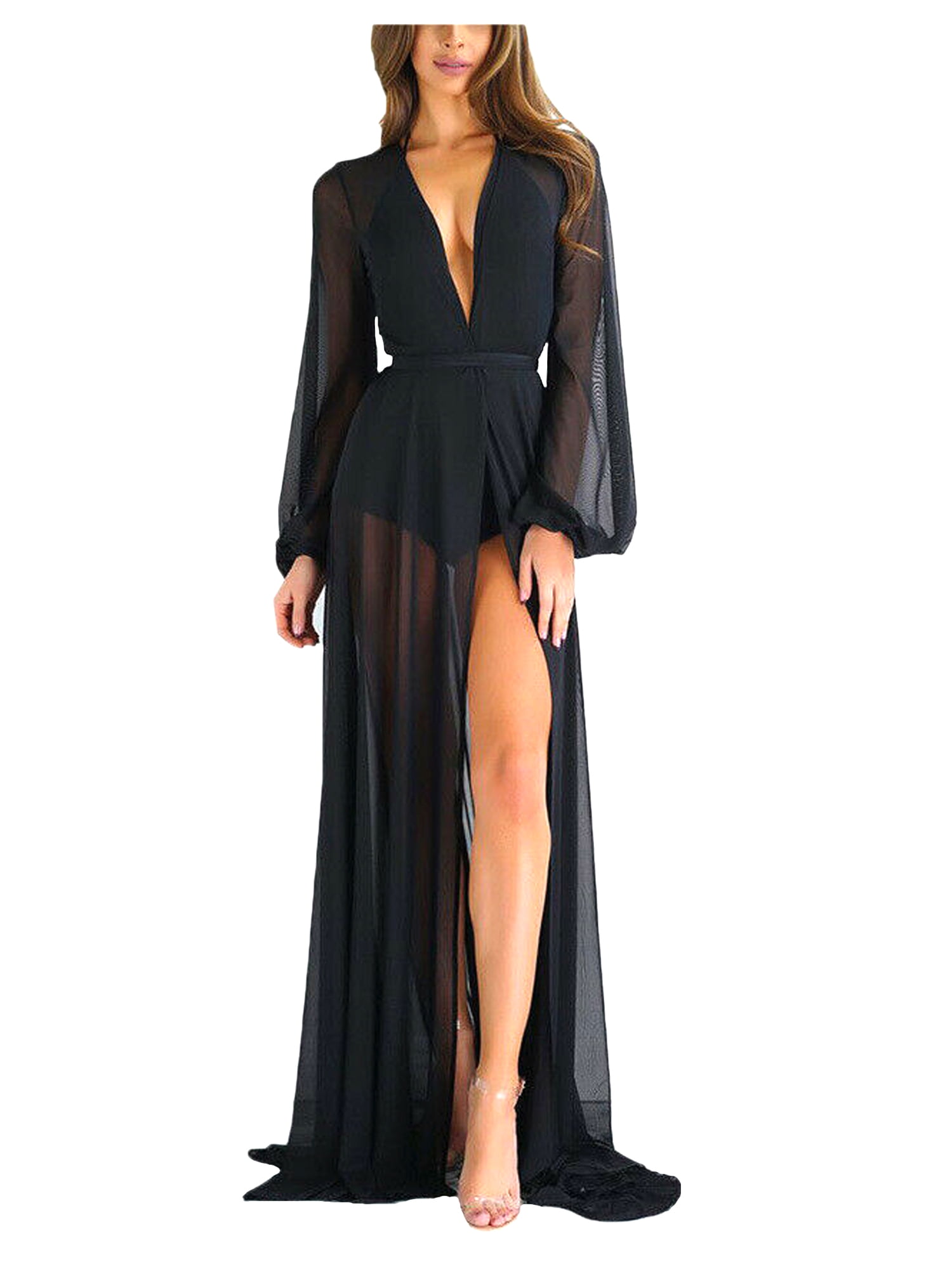 black kaftan cover up
