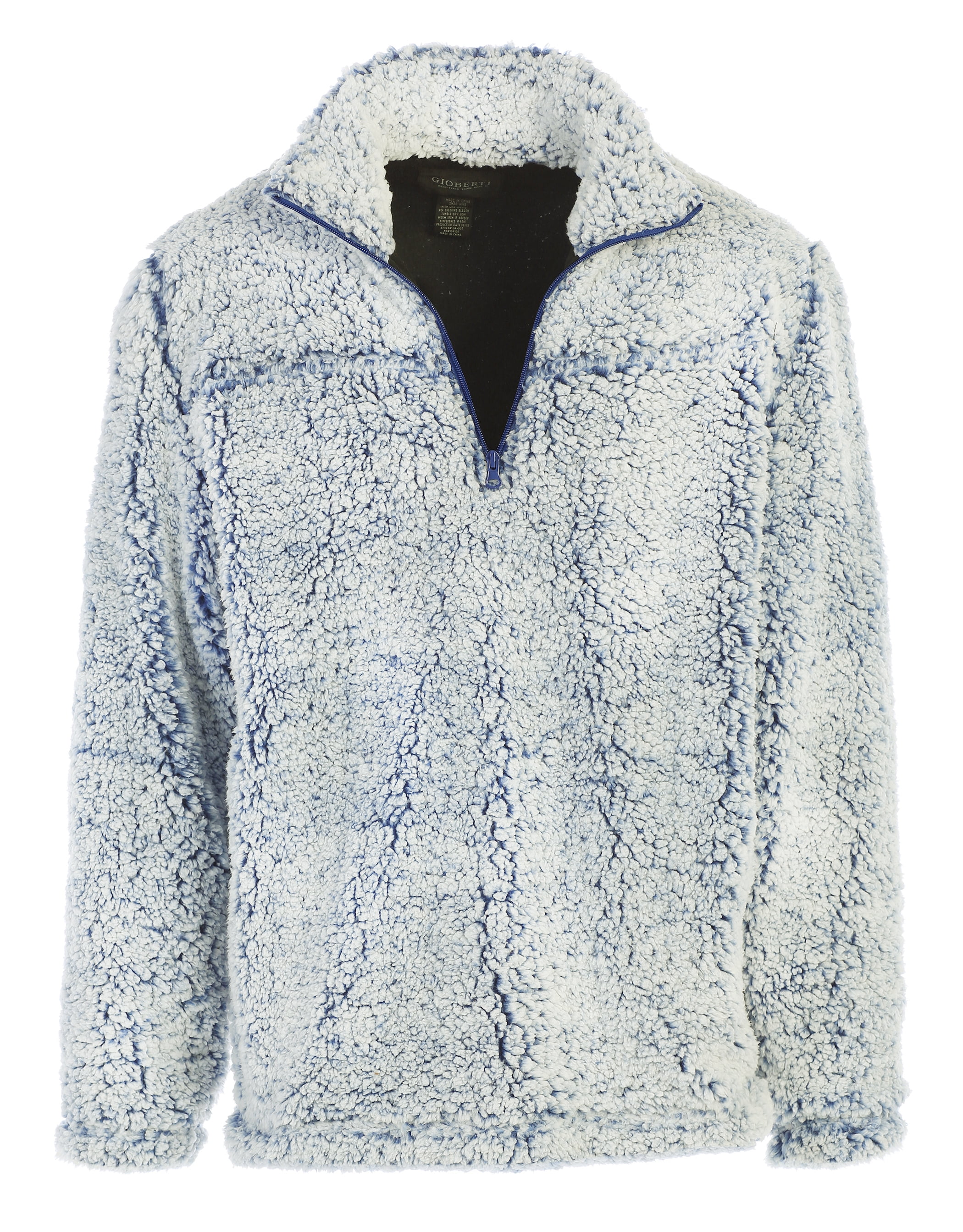 Gioberti Men and Women Super Soft Sherpa 1/4 Zip Pullover Sweater, Men's, Size: Medium, Green