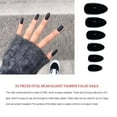 thumbnail image 4 of 24 Pieces False Nails Press-on Stick-on Nails Tips for Tips Fingernails Sticker Wearable Full Cover Nail Tips DIY Manicure Tools Art Supplies, 4 of 9