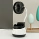 thumbnail image 1 of Ventilador de escritorio con portalápices | Miniventilador USB para casa, oficina y escuela | Ventilador portátil con espacio para bolígrafos y soporte para teléfono | Regalo para estudiantes, niños, 1 of 5