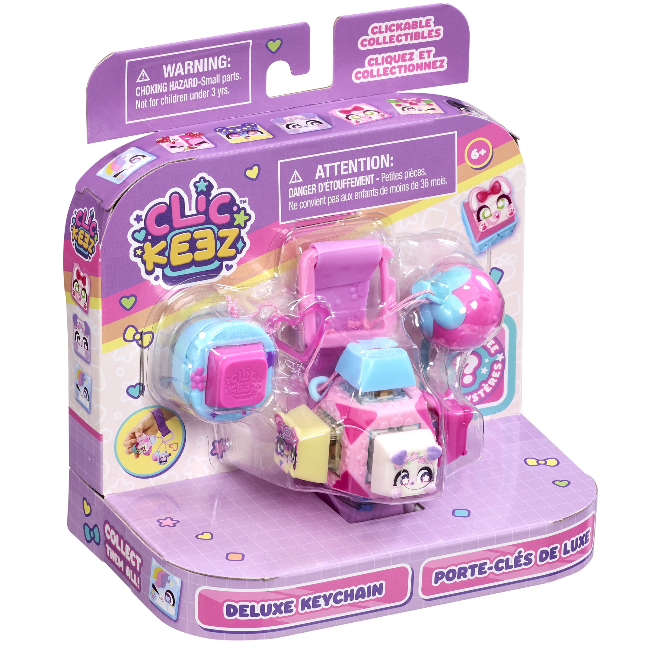 Clickeez Deluxe Keychain - Fidget Cube, Clickeez Deluxe Keychain