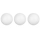 thumbnail image 1 of Bolas de espuma Crafts Central, 3 pulgadas, color blanco liso, paquete de 6, 1 of 1