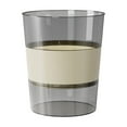 thumbnail image 2 of Combination Transparent Modular Trash Can | 3-Section Foldable Plastic Storage Bin | Compact Space-Saving Desk Side Trash Bin for Office Bathroom Kitchen Bedroom, 2 of 6