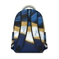 thumbnail image 3 of Blue Gold Marble Backpack for School,Cute School Bag,Schoolbag with Adjustable Shoulder Straps & Padded Back,15.3"x11"x7.1".﻿, 3 of 6