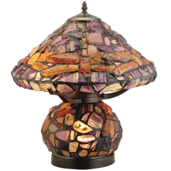 Meyda Tiffany - 138107 - Two Light Table Lamp - Dragonfly - Mahogany Bronze