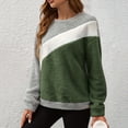 thumbnail image 5 of Pullover Sweatshirts For Women Sevevn Women's Round Neck Long Sleeve Casual Blouse Double-Faced Fleece Sweatshirts, 5 of 9