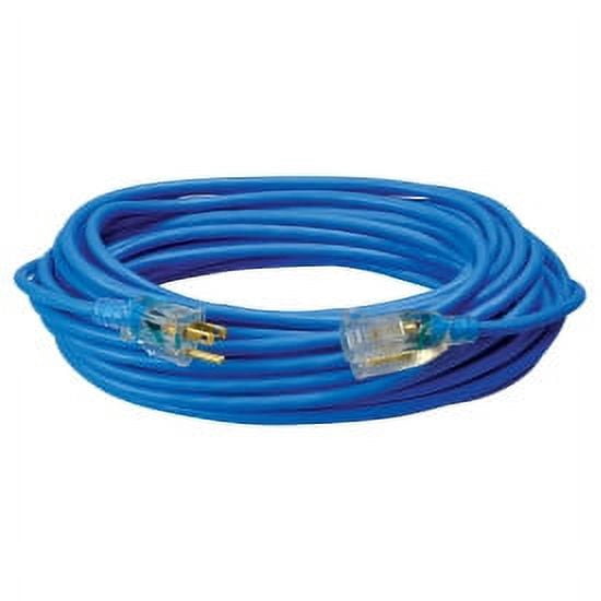 Southwire 2368SW8806 50' 16/3 Blue Hi-Visibility/Low Temp Outdoor Extension Cord
