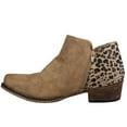 thumbnail image 2 of Roper  Womens Sedona Cheetah Snip Toe   Boots   Ankle Low Heel 1-2", 2 of 4