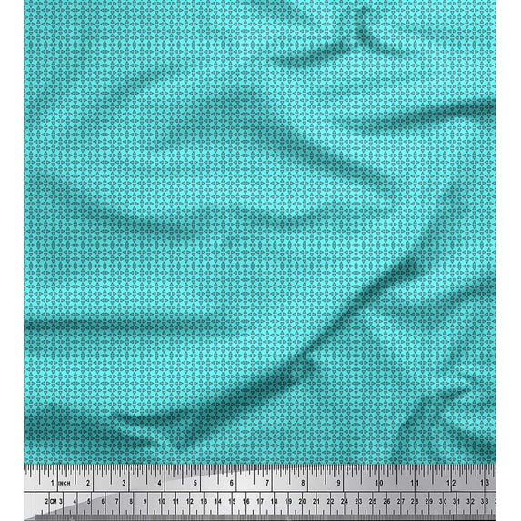 Soimoi Viscose Chiffon Fabric Triangle Shirting Printed Craft Fabric by The Yard 42 Inch Wide