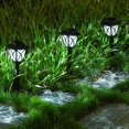 thumbnail image 5 of Weloille 2Pcs Outdoor Garden Glass Stainless Steel Yard LED Solar Lights Lamp, 5 of 9