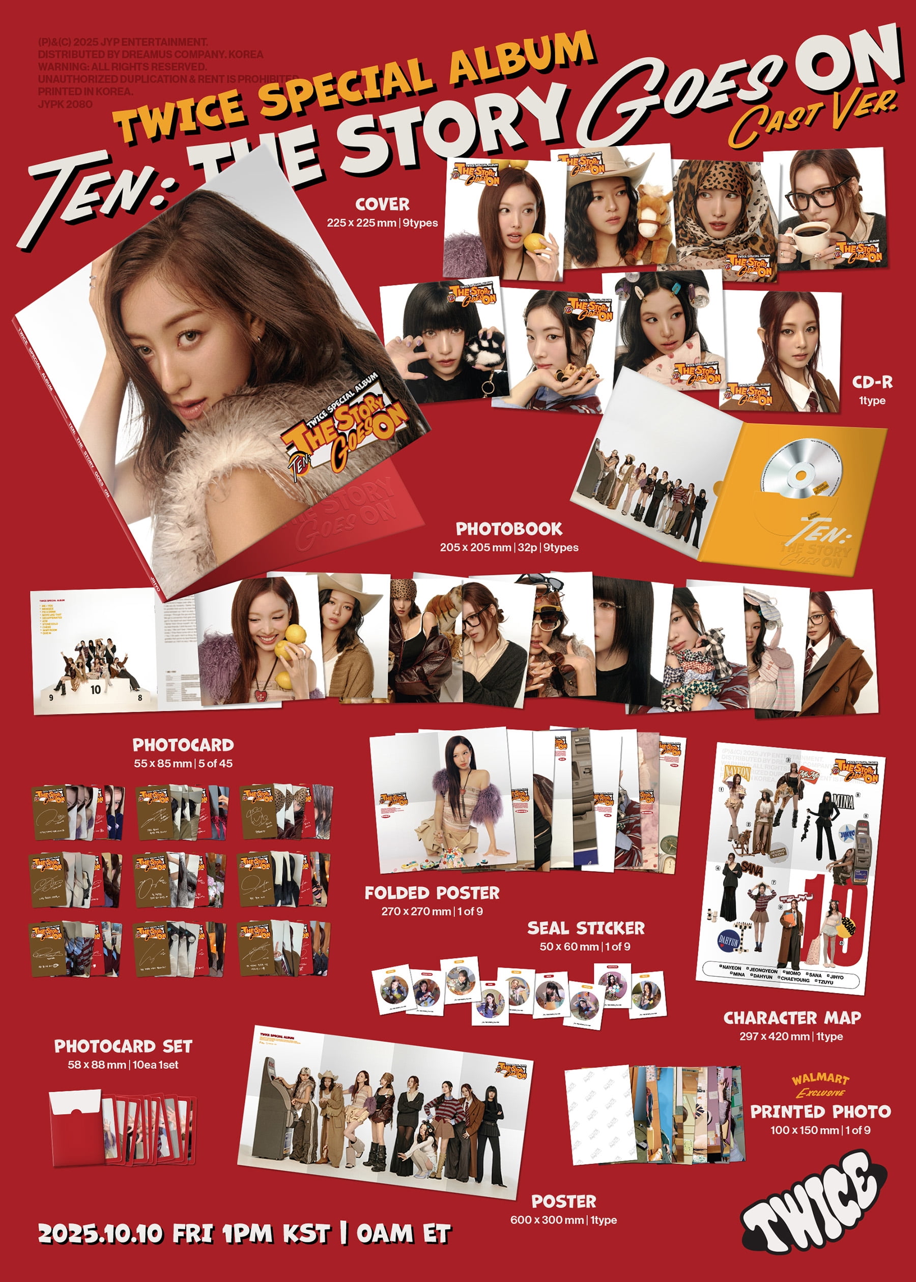 TWICE - TEN: The Story Goes On (Cast Ver.) (Walmart Exclusive) - CD