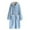 Blue, variant on AKAFMK Womens Robes Sale,Robes for Women Bathrobe Fuzzy,Women's Winter Flannel Long Sleeved And Thickened Warm Jacket With A Long Head And Nightgown