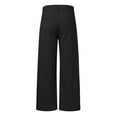 thumbnail image 5 of Sopiago Men's Essentials Linen Dress Pant, Modern Fit, Solid Twill, Lightweight Black,S, 5 of 5