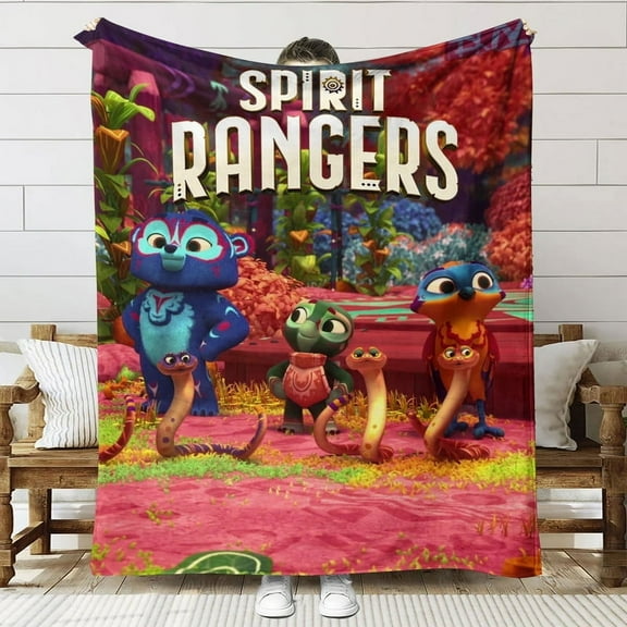 Spirit Rangers Throw Blanket Gifts for Fans Lover Girls Boys Women Present Hoodie Him Bed 60"x80"