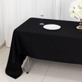 thumbnail image 3 of Balsa Circle 60" x 126" Black Rectangular Cotton Tablecloth Party Wedding Reception Catering, 3 of 8