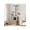 Gray, variant on EastVita Cat Tree With Litter Box Enclosure Hidden Cat Washroom FurnitureAll In One Indoor Kitten House W Scratching Posts Multiple Platform And Condo Modern Style Cat Tower Hammock