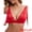 Red, variant on Lace Bras Deep V Plunge Adjustable Straps Triangle Bralette S Blue