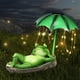 thumbnail image 5 of Xihbxyly Estatua de Rana Solar, Escultura Decorativa con Luz Solar, Decoración de Jardín de Resina Impermeable, Bonita Lámpara de Rana para Estanque, Ideal para Patio y Jardín, Regalo Ideal para Fami, 5 of 7