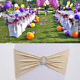 thumbnail image 3 of Silla Faja Con Hebilla Funda de Asiento Decoración Boda Colco Trasero de la silla de la banda elástica, 3 of 4