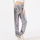 thumbnail image 5 of Pantalones casuales deportivos de calle, estilo hip hop, para fiesta, brillantes y coloridos, holgados con láser para mujer, 5 of 5