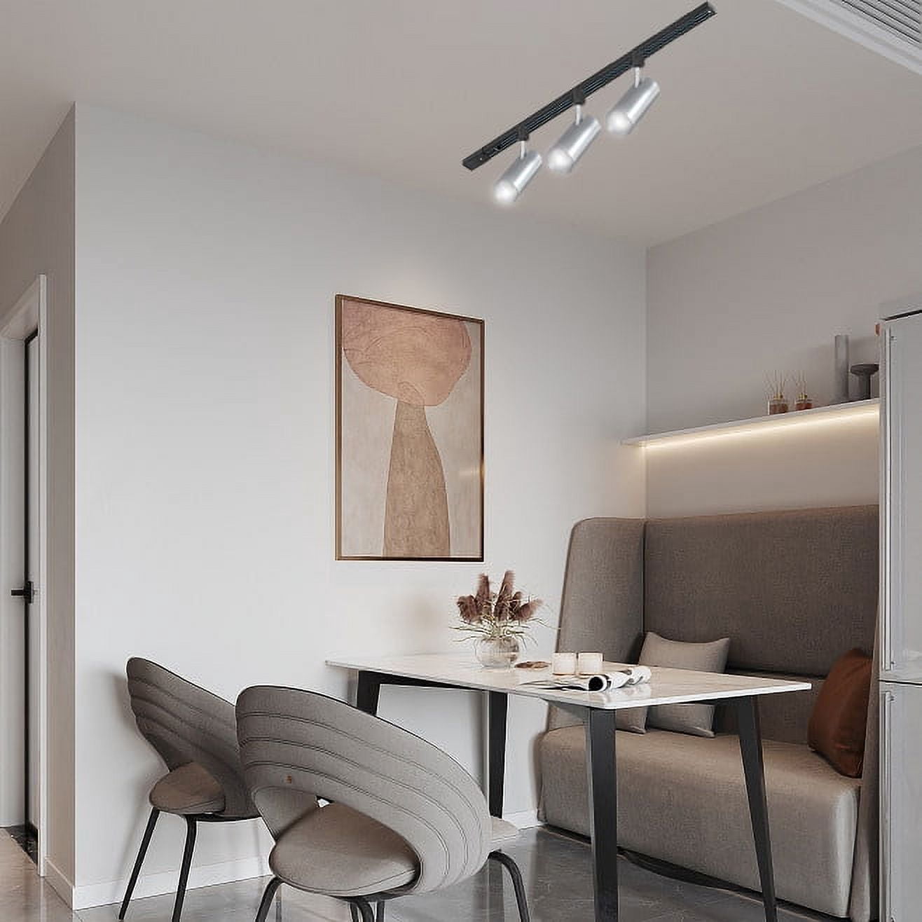 Kiven H Track Lightning, 1 Light Modern H Track Light Heads Dimmable for Bedroom Kitchen Home Lighting