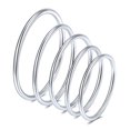 thumbnail image 1 of Conjunto de Anillos de Nudillos Silvora 5 uds Plata Esterlina Para Mujeres y Niñas Tamaño 3.5-7, 1 of 7