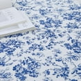 thumbnail image 2 of Blue and White Tablecloth Vintage Round Tablecloth, Rustic Blue Floral Table Cloth- Washable Table Cover, Wrinkle Resistant for Restaurants, Picnics, Indoor and Outdoor (60" x 60"), 2 of 6
