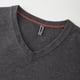thumbnail image 4 of Blusas y camisas de manga larga con cuello en V para hombre, color liso, informales, con cuello en V, manga larga, cálidas, de punto, capa base, blusa de fibra acrílica para hombre, 4 of 5