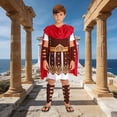 thumbnail image 2 of SJLDQY Carnival Toddler Girls Roman Knight Dress Up Retro Robe With Headwear Outfits Party Stage Performance Clothes Set, 2 of 3