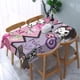 thumbnail image 3 of Mantel rectangular personalizado de Anime Kuromi Sanrio que se adapta a mesas con borde elástico de 40 a 44 pulgadas, 3 of 5