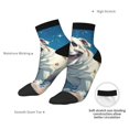 thumbnail image 6 of Fuzoiu Starry Sky Cloud Bulldog Print Adult Socks, Crew Moisture-wicking Socks, Unisex Cushion Crew Socks,Casual Sports Ankle Socks, 6 of 7